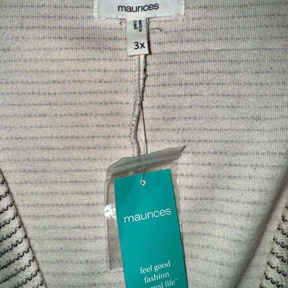 Maurice’s Blazer Jacket NWT Cream Textured – Size 3X - Picture 14 of 16